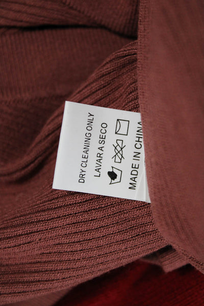 Be Cool Womens Basic High Neck Sleeveless Tank Brown Size S