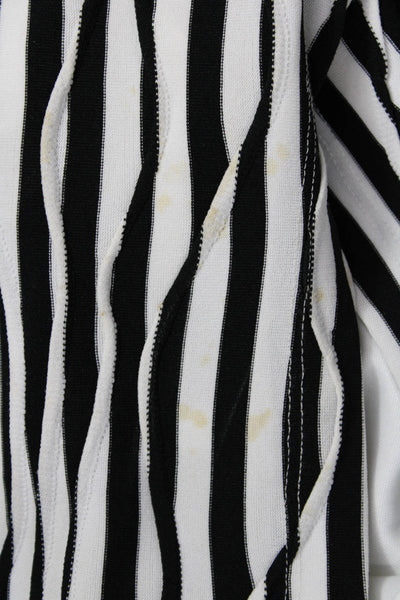 Calvin Klein Women Sheath Dress Black Zebra V-Neck Sleeveless Size 12