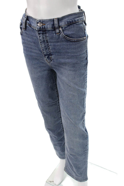 Frame Womens Straight Jeans Blue High Rise Button Fly Size 26