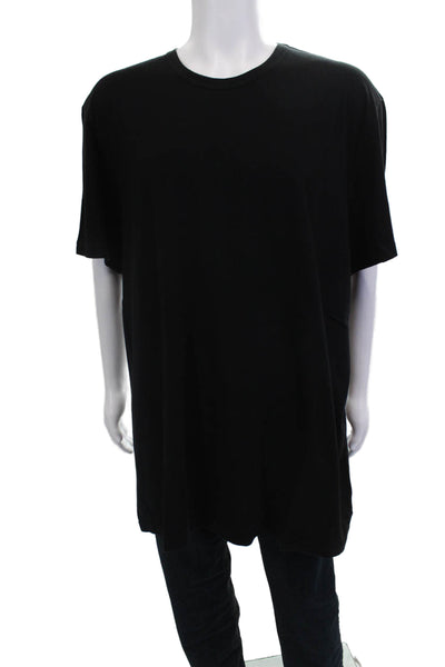 Standard James Perse Men Black Cotton Crew Neck T-Shirt Size 5