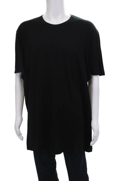 Standard James Perse Mens Black Crew Neck Cotton T-Shirt Short Sleeve Size 5