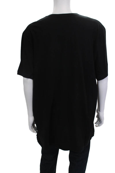 Standard James Perse Mens Black Crew Neck Cotton T-Shirt Short Sleeve Size 5