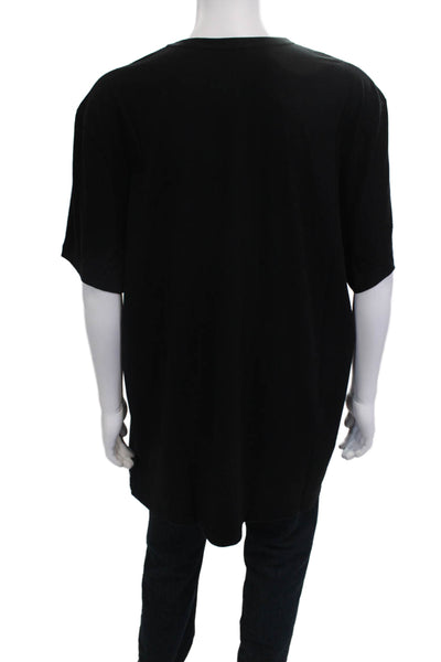 Standard James Perse Mens Black Crew Neck Cotton T-Shirt Size 5
