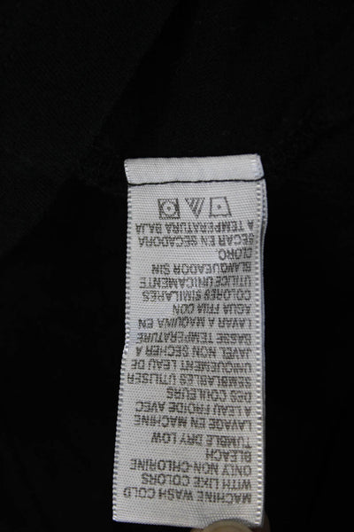 Standard James Perse Mens Black Crew Neck Cotton T-Shirt Size 5