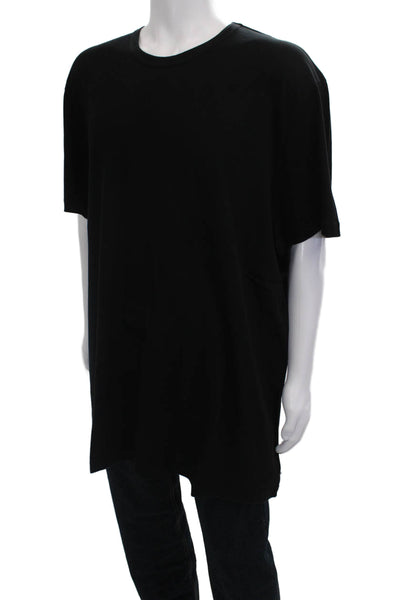 Standard James Perse Mens T-Shirt Black Crew Neck Cotton Short Sleeve Size 5