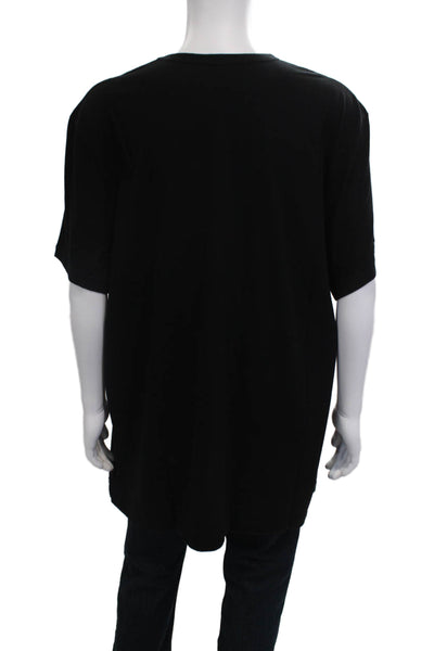 Standard James Perse Mens T-Shirt Black Crew Neck Cotton Short Sleeve Size 5