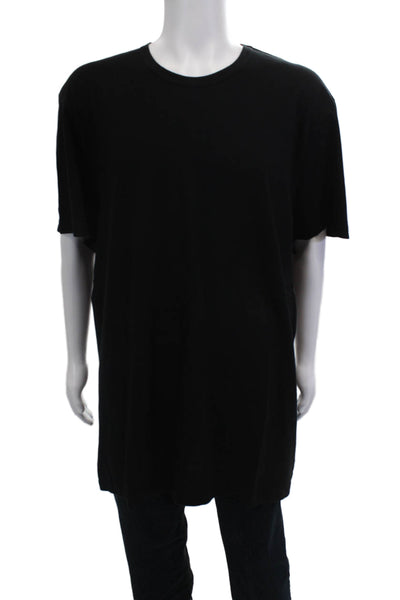 Standard James Perse Mens Black Cotton Crew Neck Short Sleeve T-Shirt Size 5