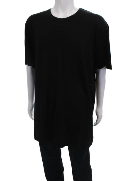 Standard James Perse Mens Black Cotton Crew Neck Short Sleeve T-Shirt Size 5