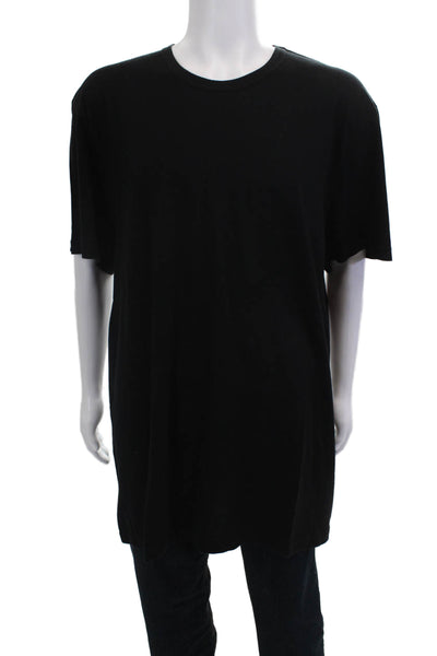 Standard James Perse Mens Cotton Crew Neck T Shirt Black Big Tall Size 5