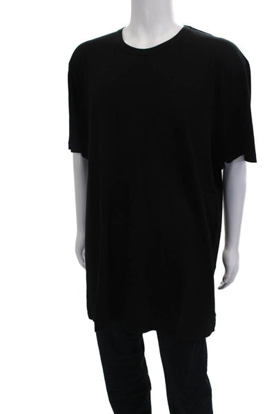 Standard James Perse Mens Cotton Crew Neck T Shirt Black Big Tall Size 5