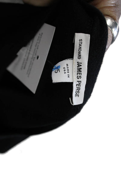 Standard James Perse Mens Cotton Crew Neck T Shirt Black Big Tall Size 5