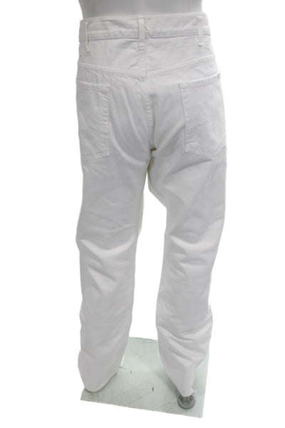 7 For All Mankind Mens White Straight Jeans Size 40