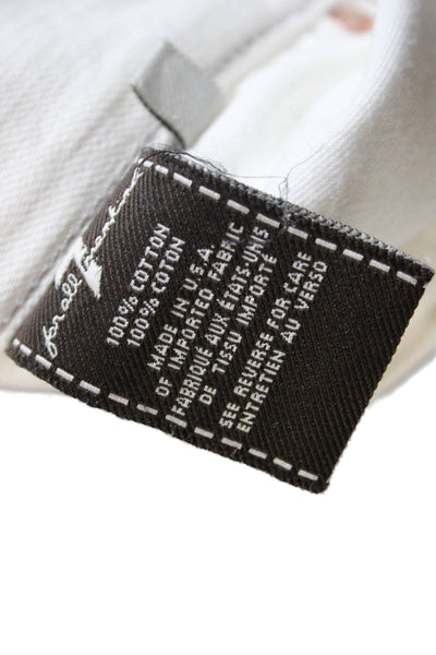 7 For All Mankind Mens White Straight Jeans Size 40