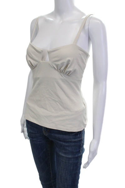 Susana Monaco Womens Beige Camisole Sleeveless Size L