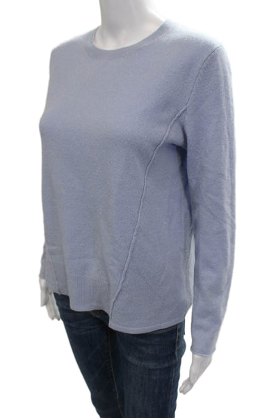 Lord & Taylor Women Pullover Cashmere Crew Neck Light Blue Sweater Size S
