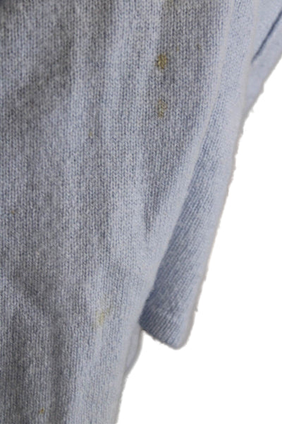 Lord & Taylor Women Pullover Cashmere Crew Neck Light Blue Sweater Size S