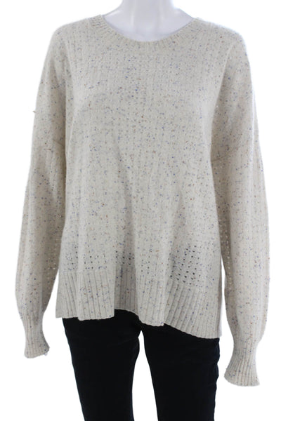 Pure Amici Unisex Beige Pullover Wool Crew Neck Long Sleeve Size 2