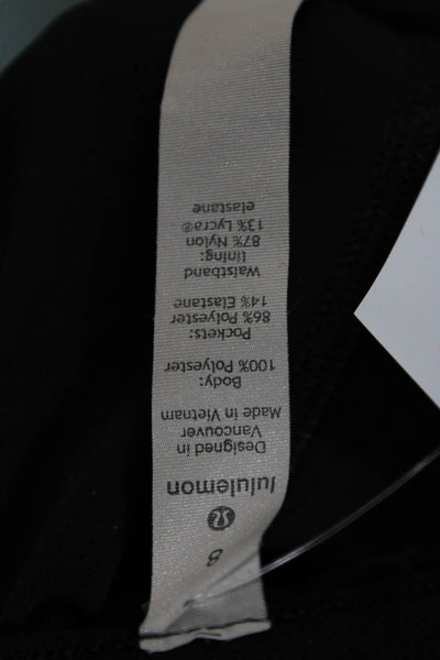 Lululemon Womens Ankle Cropped Black Pants Size 8