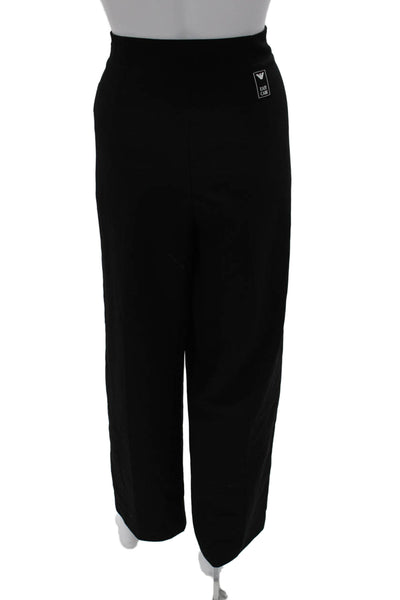 Emporio Armani Women Dress Pants Black Hook & Eye Size 44