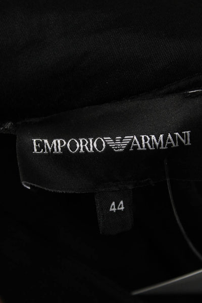 Emporio Armani Women Dress Pants Black Hook & Eye Size 44