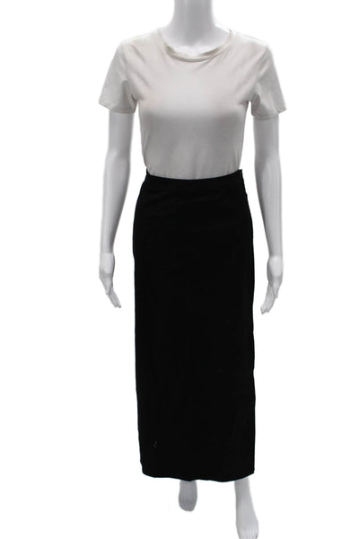 Reformation Womens Maxi Straight Pencil Skirt Black Size 12