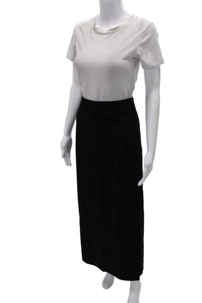 Reformation Womens Maxi Straight Pencil Skirt Black Size 12