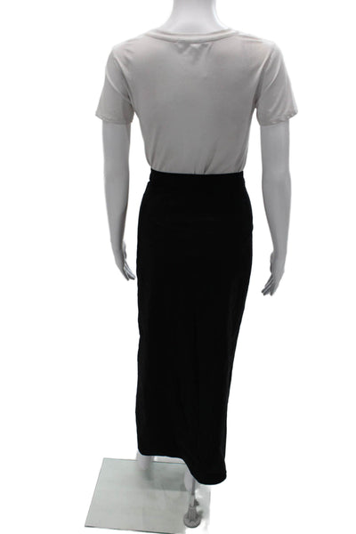 Reformation Womens Maxi Straight Pencil Skirt Black Size 12