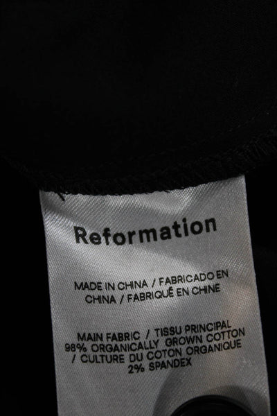 Reformation Womens Maxi Straight Pencil Skirt Black Size 12