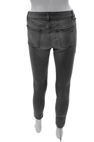 DL 1961 Womens Ankle Skinny Gray Mid Rise Jeans Size 25