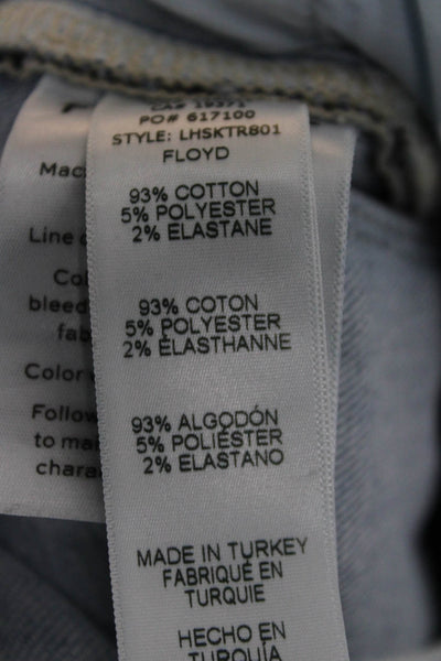 Frame Women Skinny Ankle Jeans Light Blue Mid-Rise Size 25