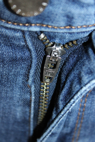 L'Agence Women Ankle Skinny Dark Blue Mid Rise Jeans Size 25