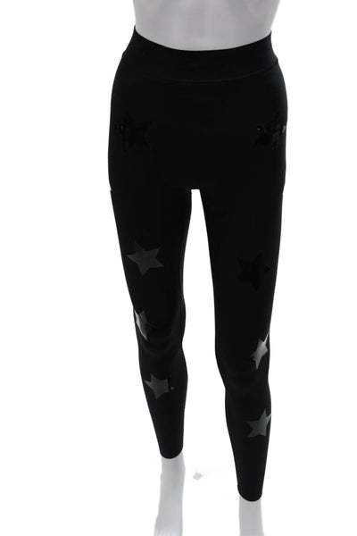 Ultracor Women Ankle Jeggings Black Star Print Size S