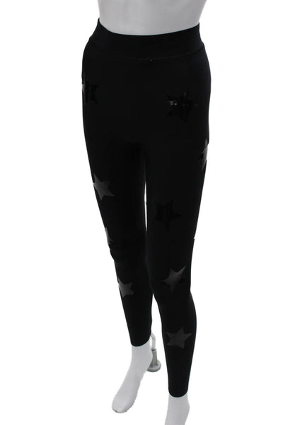 Ultracor Women Ankle Jeggings Black Star Print Size S