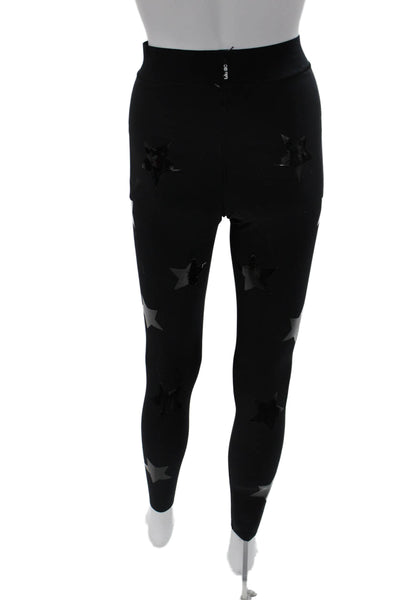 Ultracor Women Ankle Jeggings Black Star Print Size S