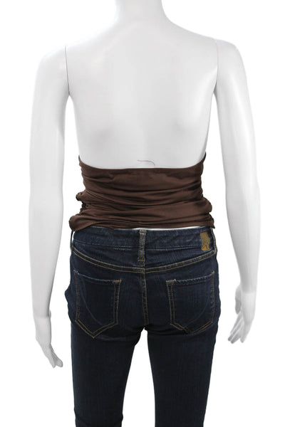 Peppermayo Womens Brown Sleeveless Tank Top Polyester Spandex Size 8