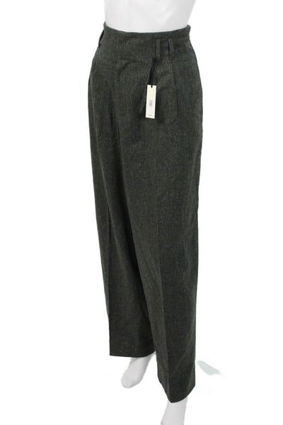 BR Unisex Dark Gray Dress Pants Solid Button 30in Inseam Size 10