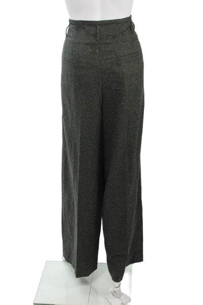 BR Unisex Dark Gray Dress Pants Solid Button 30in Inseam Size 10