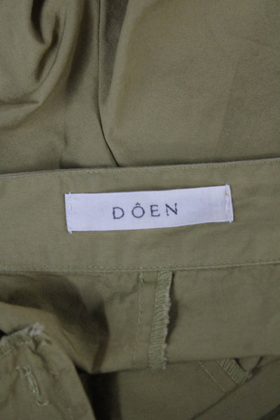 Doen Unisex Chino Shorts Tan 100% Cotton Size 0