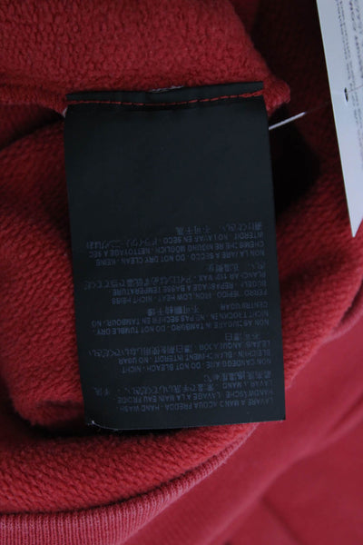 Balenciaga Unisex Kids Cotton Blend Pullover Sweatshirt Red Size 8