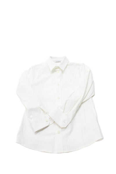 Dolce & Gabbana Boys Cotton Collared Button Up Shirt White Size 6