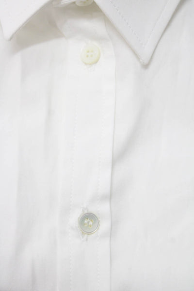 Dolce & Gabbana Boys Cotton Collared Button Up Shirt White Size 6