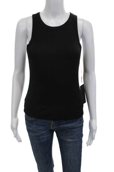 Myles Price Womens Basic Black Sleeveless Crew Neck Tank Size 0