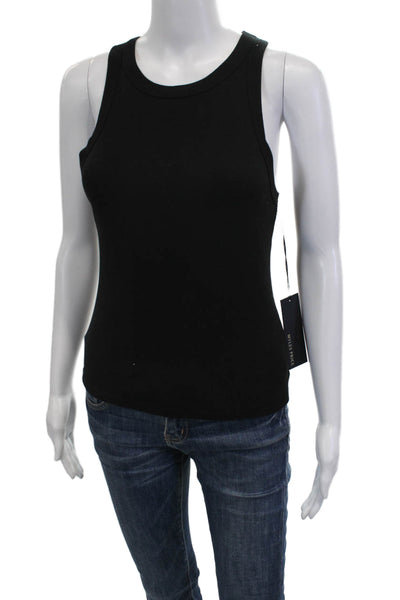 Myles Price Womens Basic Black Sleeveless Crew Neck Tank Size 0
