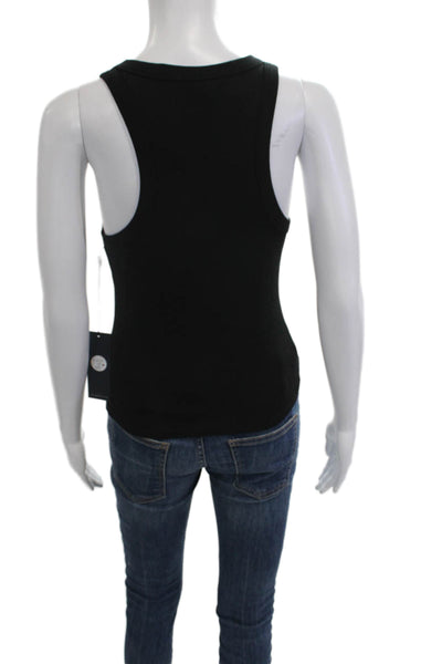 Myles Price Womens Basic Black Sleeveless Crew Neck Tank Size 0