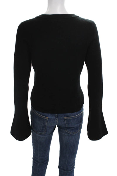 Simkhai Unisex Black Merino Wool Pullover Sweater Long Sleeve Size M