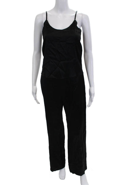 Drew Womens Jumpsuit Sleeveless Round Neck Viscose Blend Solid Size XS