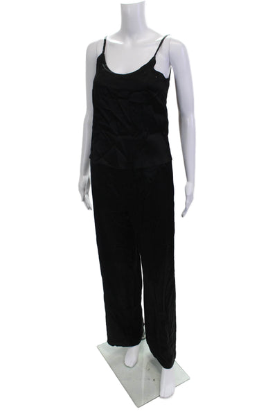 Drew Womens Jumpsuit Sleeveless Round Neck Viscose Blend Solid Size XS