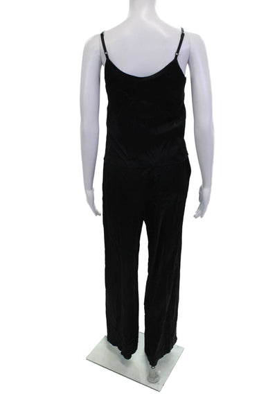 Drew Womens Jumpsuit Sleeveless Round Neck Viscose Blend Solid Size XS