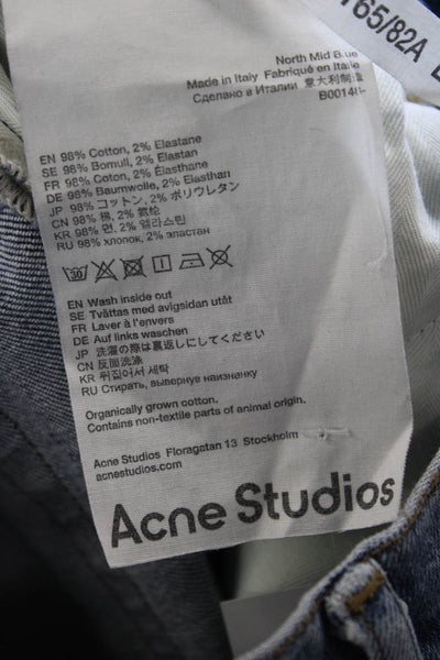 ACNE Studios Unisex Skinny Jeans Blue Designer Size 30