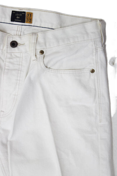 J Crew Mens White Straight Jeans Size 31